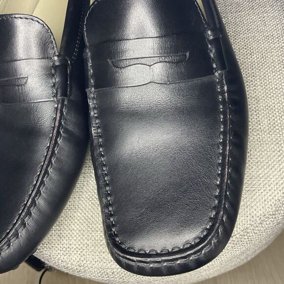 Tod’s Womens Black Leather Penny Loafer Gommino Driving Shoe EU 39 (US 8.5) - Picture 15 of 16